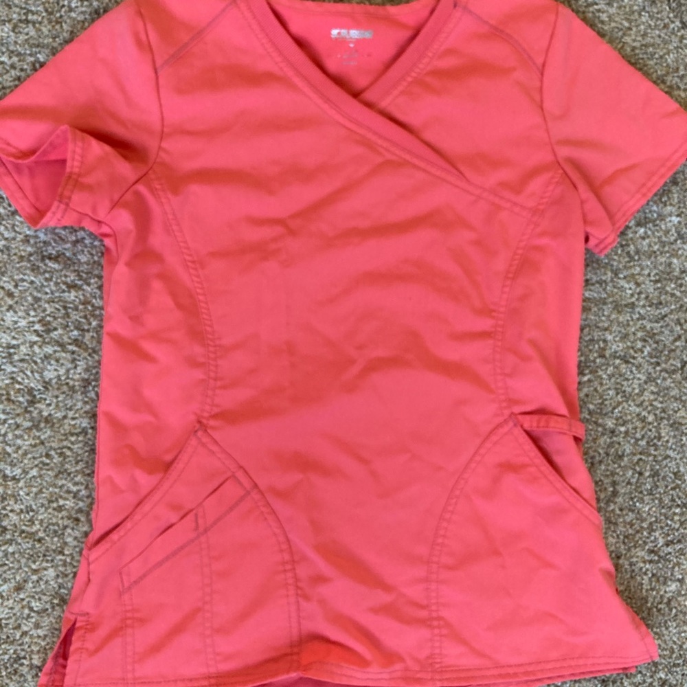 Scrubstar coral Scrub Top